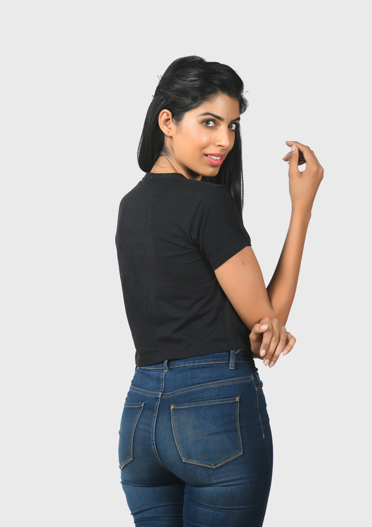 Sushi Hug Black Crop Top - Bottle&Co