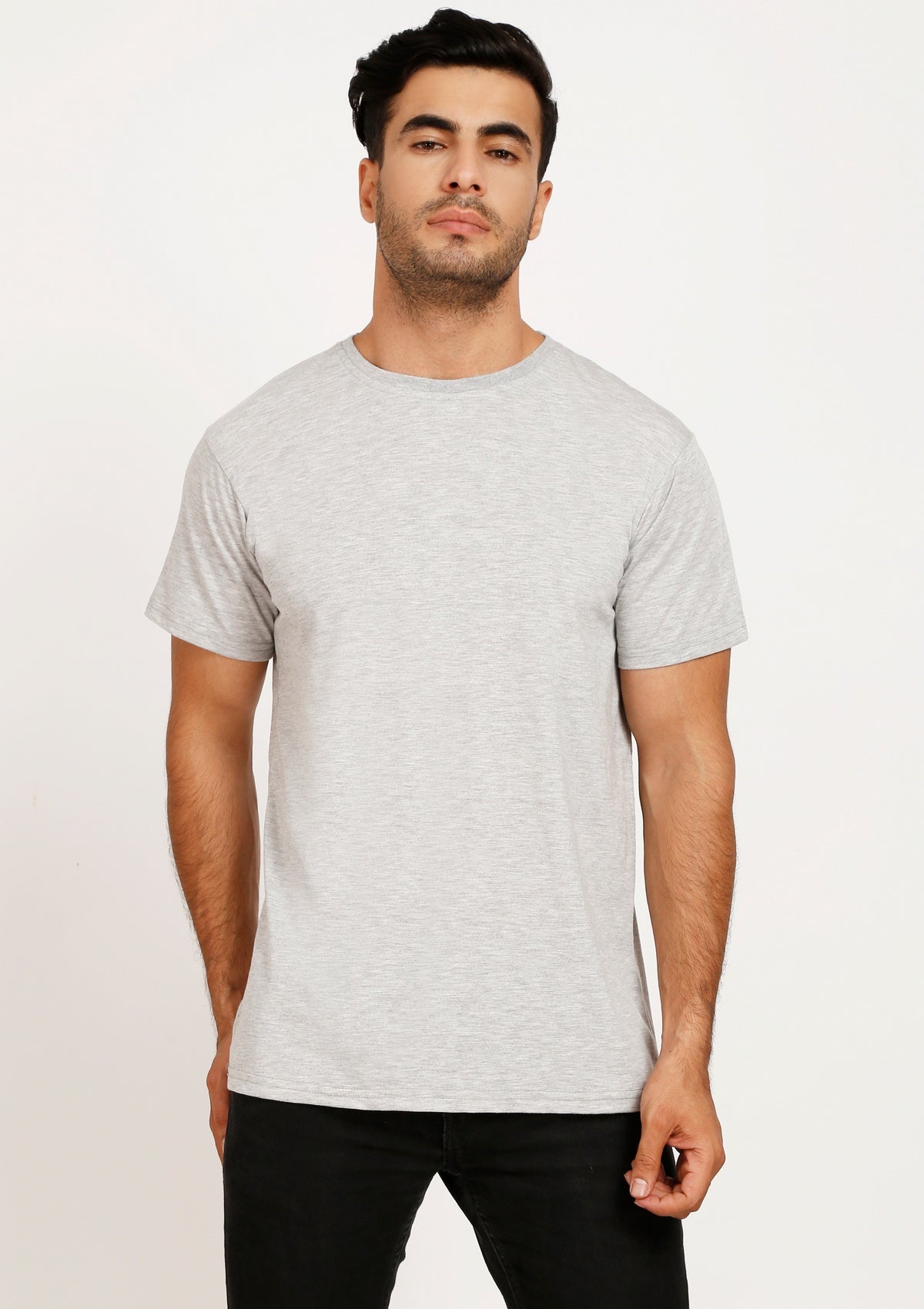 Classic Grey Melange Tee - Bottle&Co
