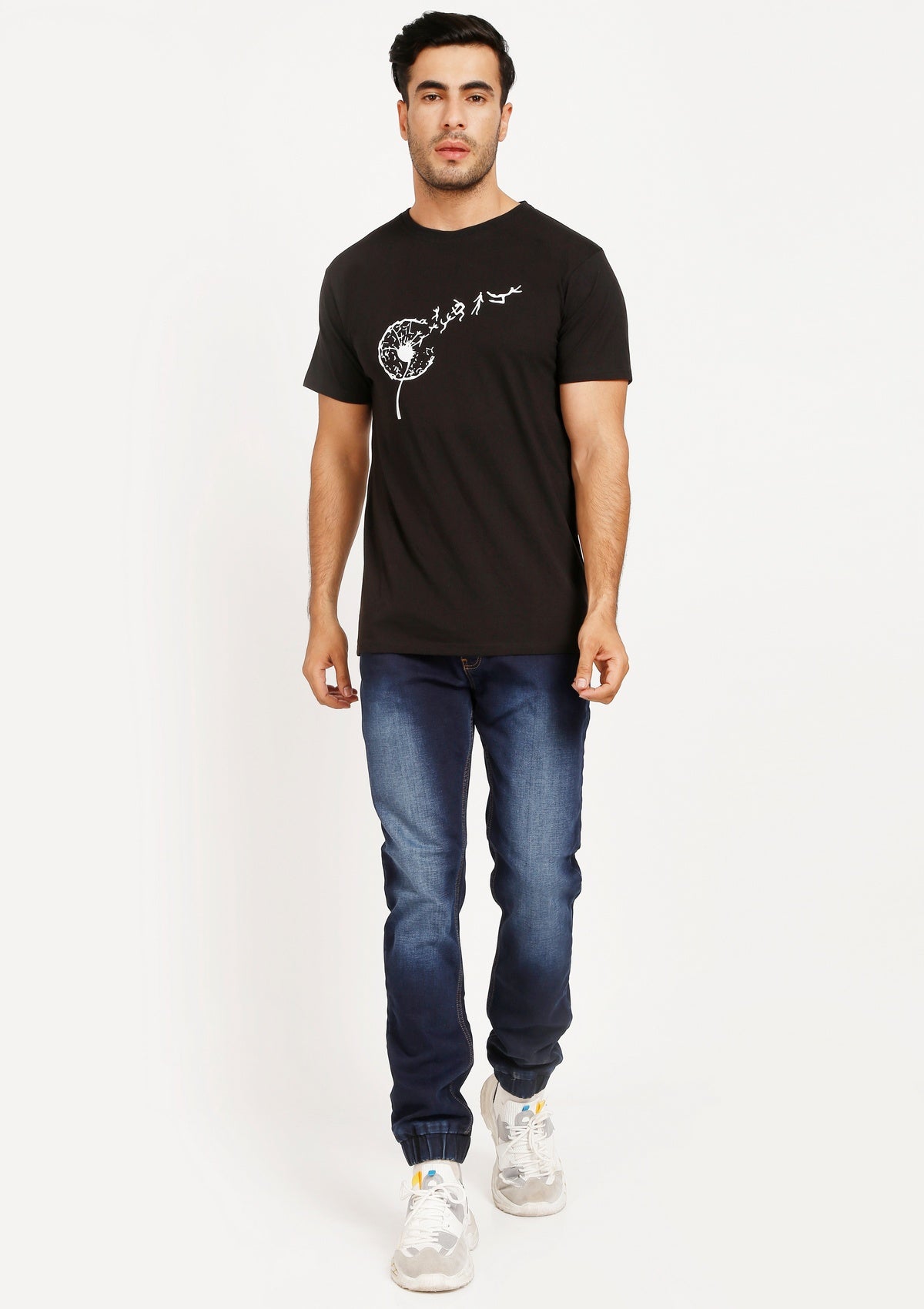 Black Dandelion Tee - Bottle&Co