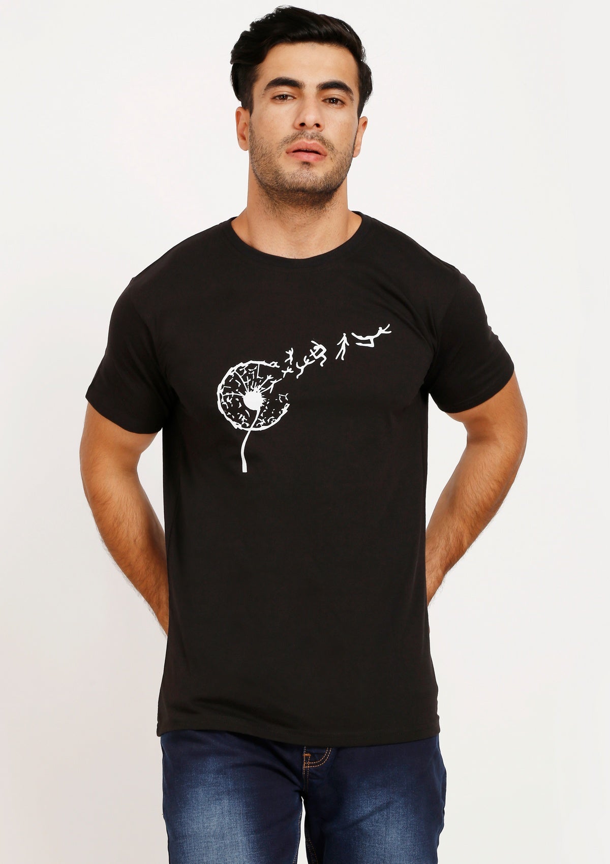 Black Dandelion Tee - Bottle&Co
