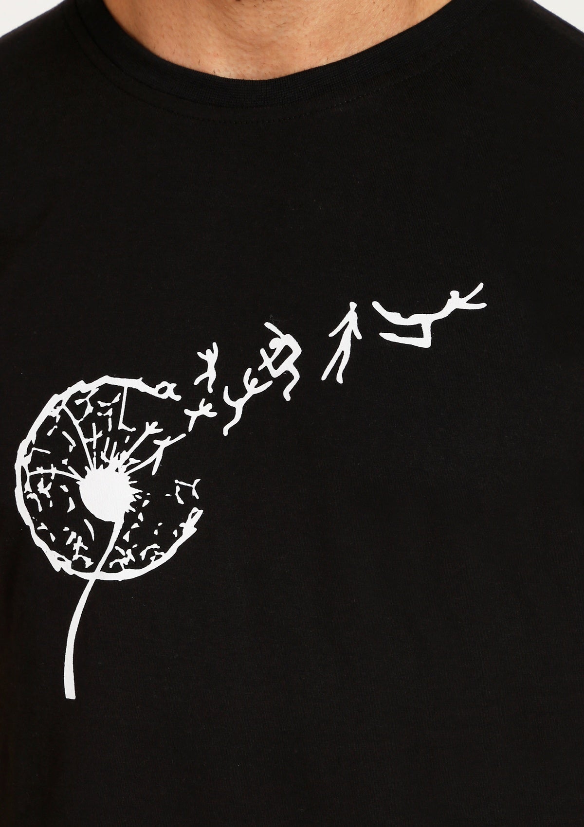 Black Dandelion Tee - Bottle&Co