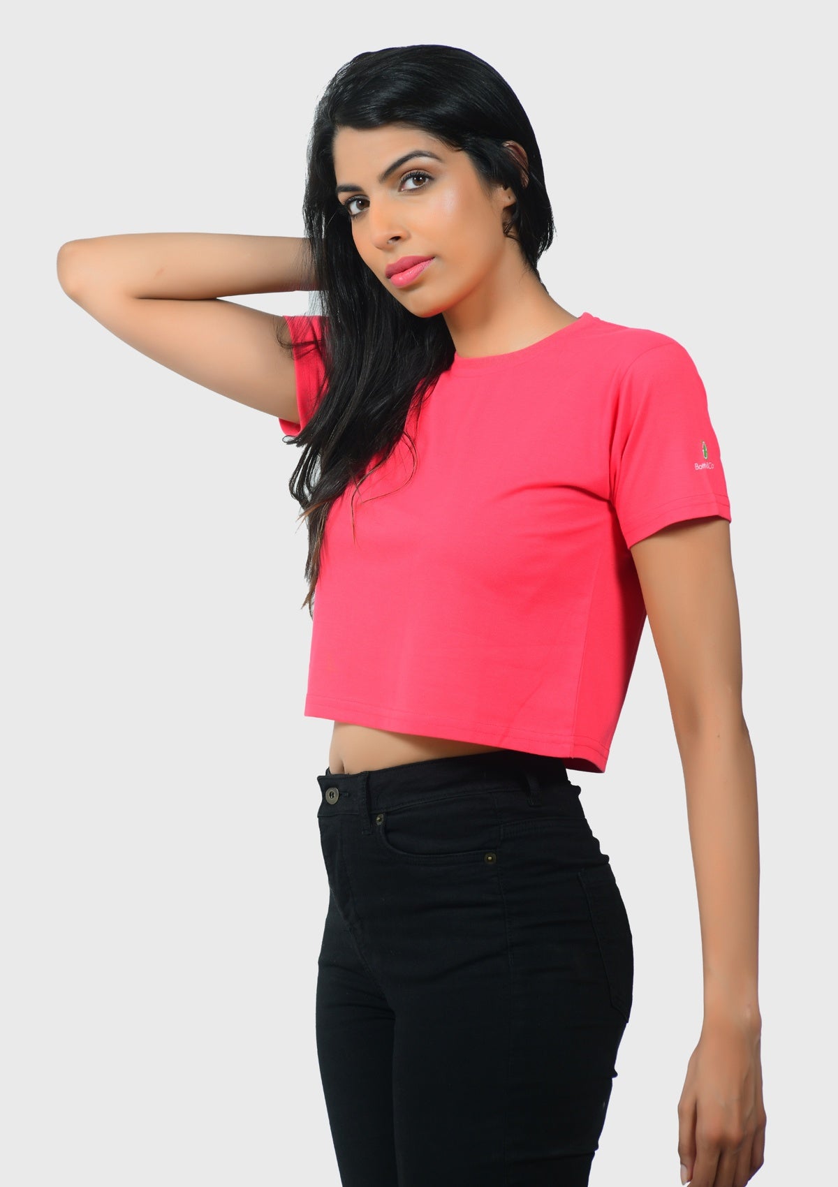 Classic Pink Crop Top - Bottle&Co