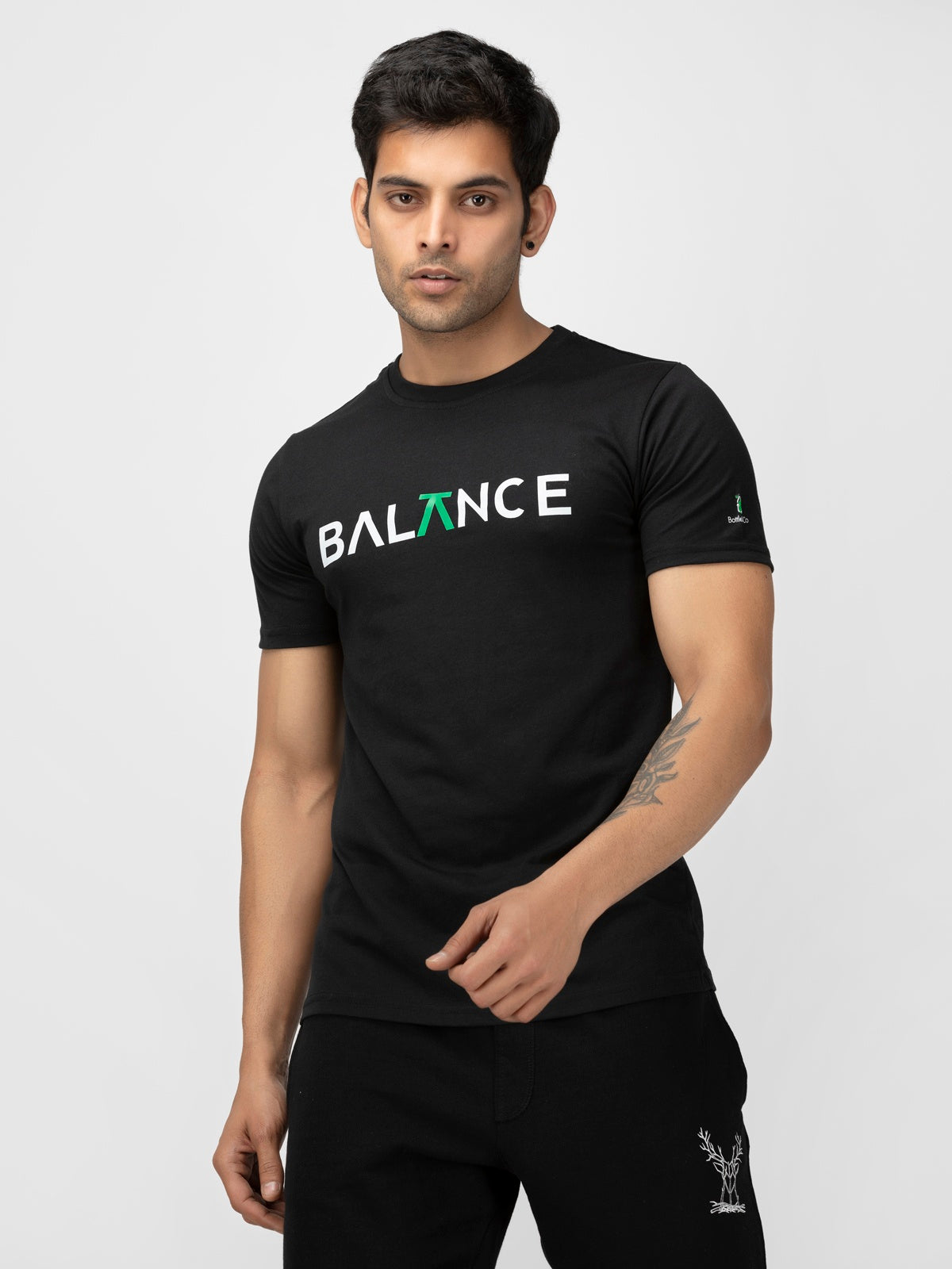 Balance Tee Black - Bottle&Co